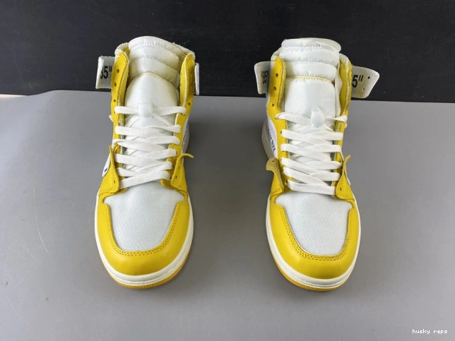 Rep Husky Dark Powder AQ0818-149 Air Off-White White Jordan x NRG 1 Yellow-Cone 0822